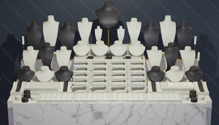 ساخت مانکن طلا برای سرویس زنانه