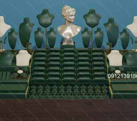 ویترین طلا و جواهر لوکس