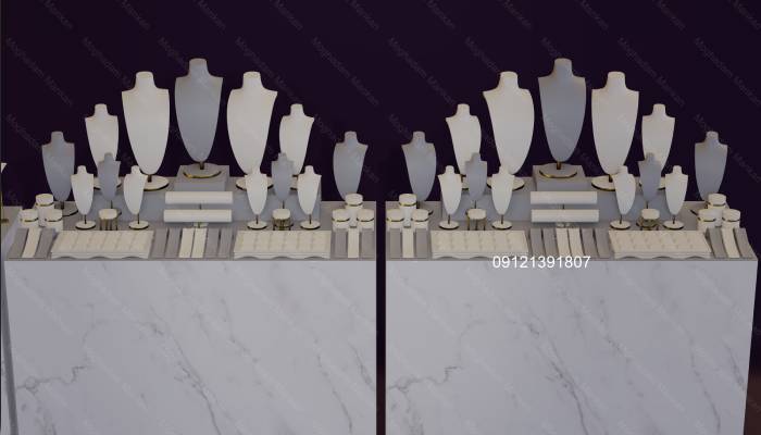 راهنمای چیدمان مانکن در گاو صندوق طلافروشی