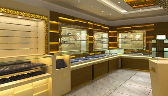 طراحی ویترین طلا برای مغازه‌های گوشه خیابان