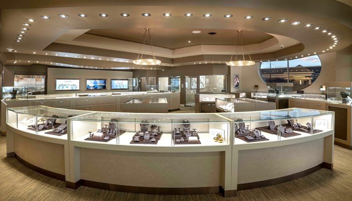 ویترین طلا در فضاهای کم نور