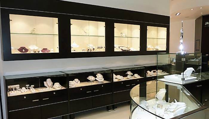 ویترین طلا به سبک گالری