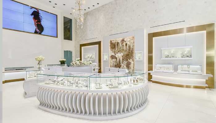 دکور طلافروشی مربع شکل