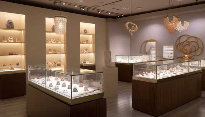 طراحی جدید ویترین طلافروشی