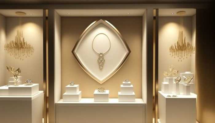 طراحی ویترین طلافروشی با امنیت بالا