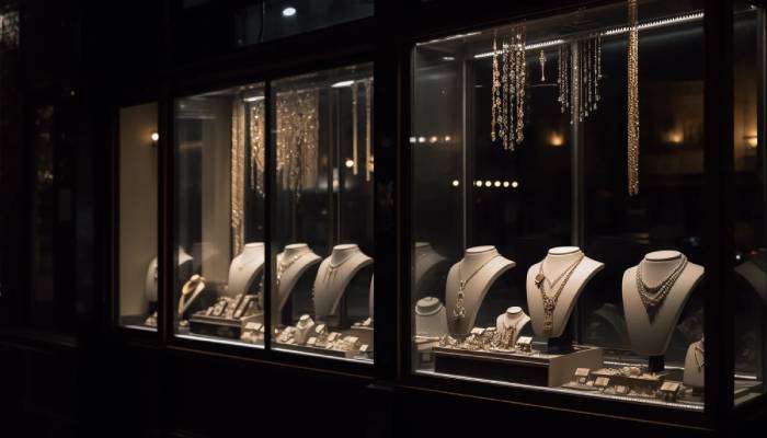 چسب و متریال ویترین طلافروشی