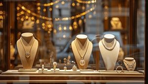 بهترین نمای ویترین طلافروشی