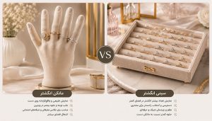 مانکن انگشتر تکی یا سینی انگشتر