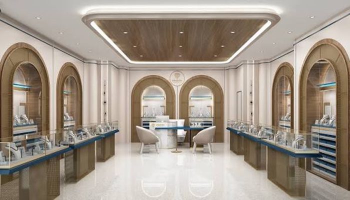 کاربرد سنگ در دکوراسیون طلافروشی مدرن