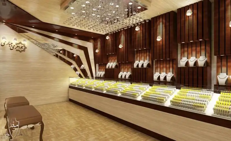 نورپردازی مناسب در یک فروشگاه جواهر