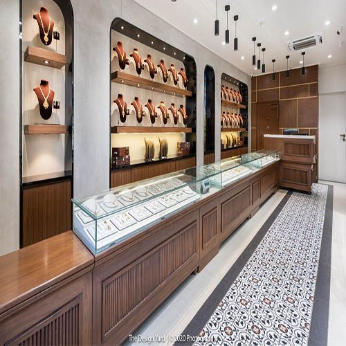 ایده طراحی دکوراسیون طلافروشی