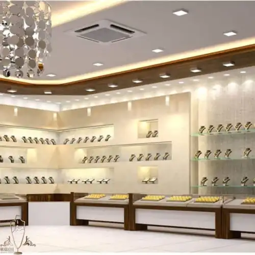 طراحی داخلی طلافروشی با بررسی ایده های جذاب خارجی