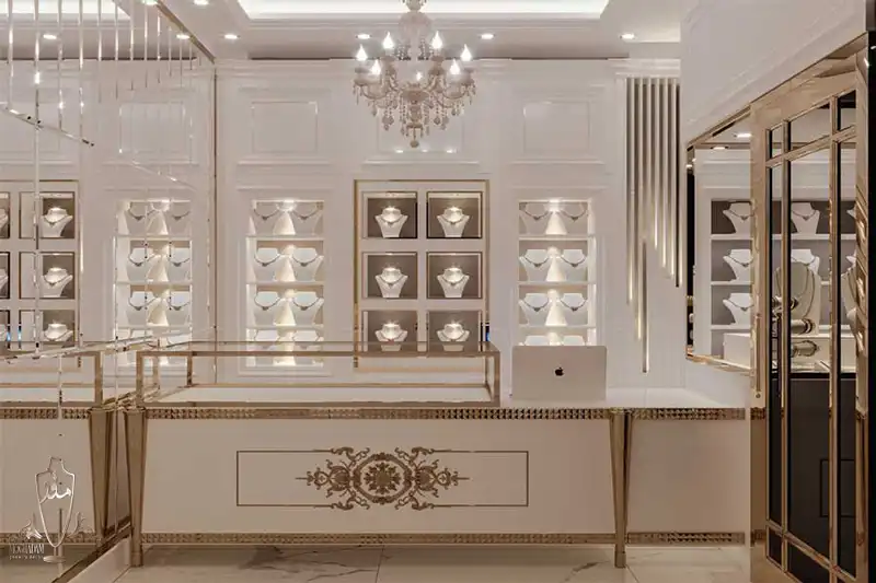 طراحی ویترین طلا فروشی و طراحی جواهر فروشی