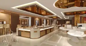 ایده های جذاب برای طراحی ویترین طلا فروشی