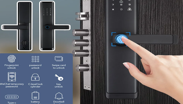 در باز کن اثر انگشتی برای طلافروشی