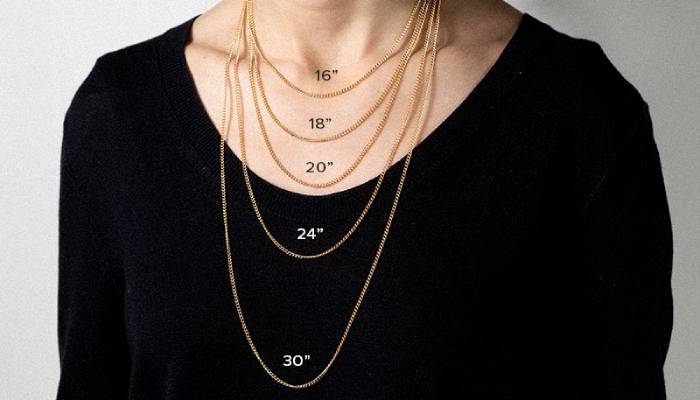 راهنمای انتخاب سایز گردنبند