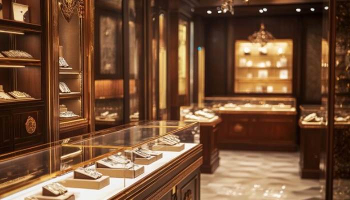 لوازم آنتیک مناسب ویترین طلافروشی