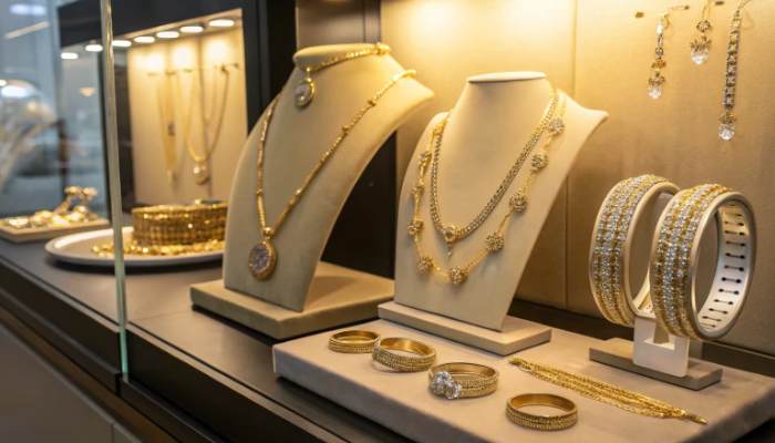 نقش نور مخفی در جذابیت دکوراسیون طلافروشی