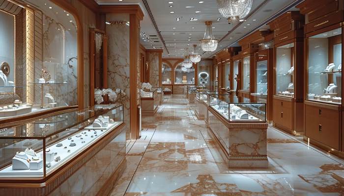 لوازم آنتیک مناسب ویترین طلافروشی