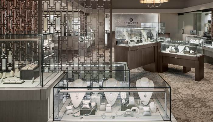 ویترین طلا به سبک گالری