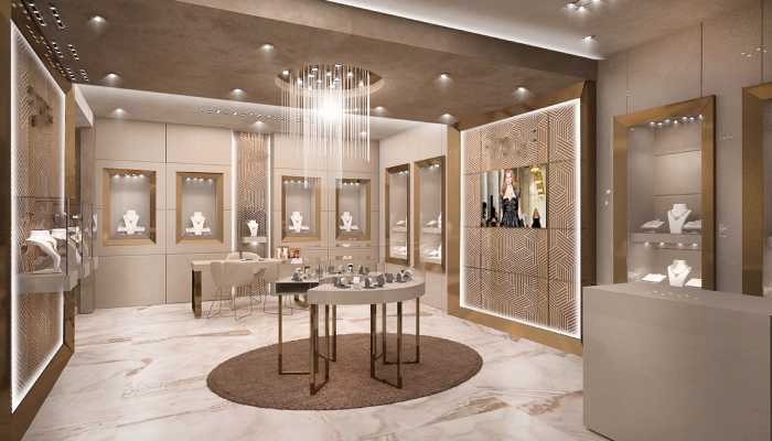 هزینه تجهیزات دکور طلافروشی