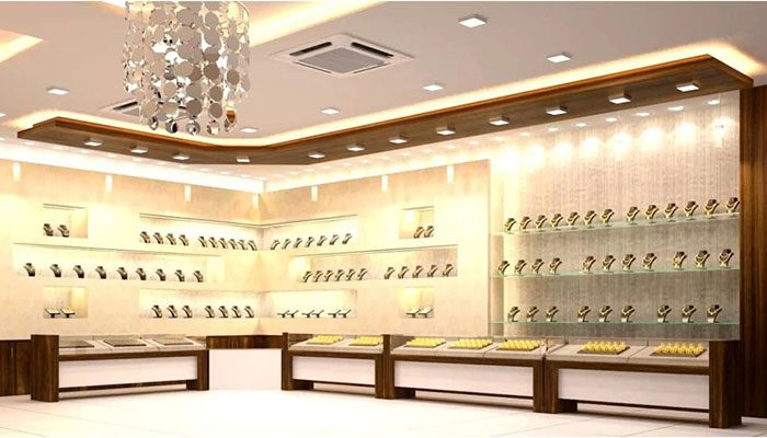 ایده طراحی داخلی جواهرفروشی