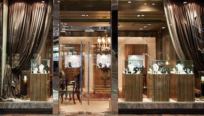 دکور طلافروشی به سبک سلطنتی