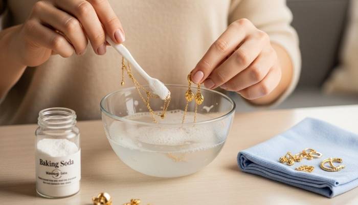 4 مرحله تمیز کردن طلا و جواهرات در خانه
