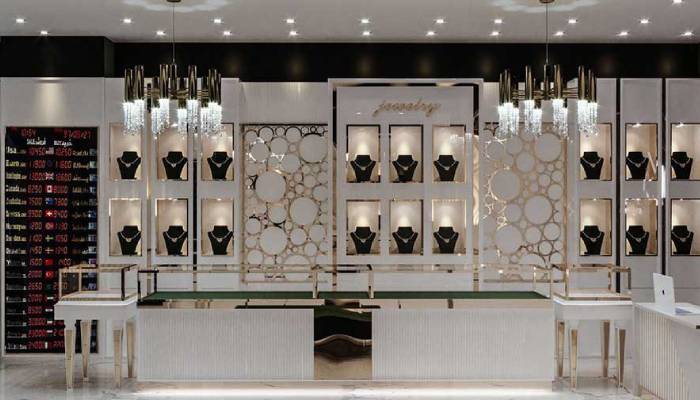 طراحی و راه اندازی مغازه طلافروشی کوچک