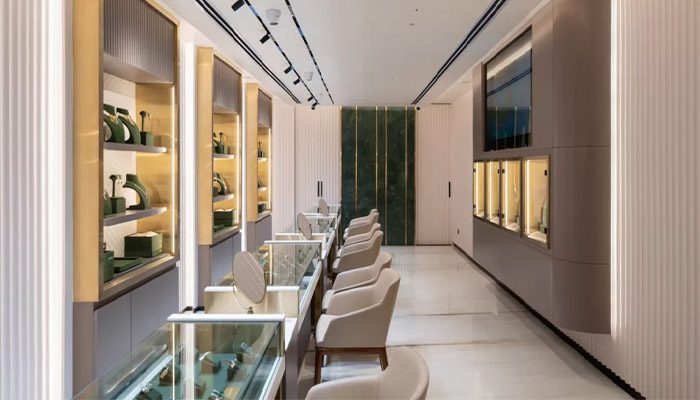 کاربرد سنگ در دکوراسیون طلافروشی مدرن